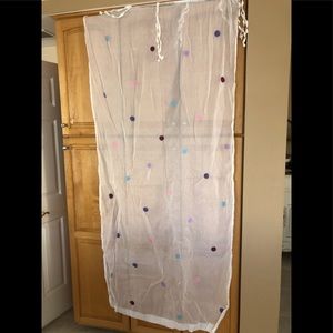 ETHAN ALLEN girlie girl dot bed canopy panels - 5